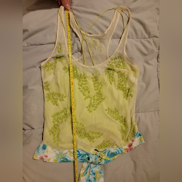 TRACY REESE silk beaded top - Picture 2 of 10